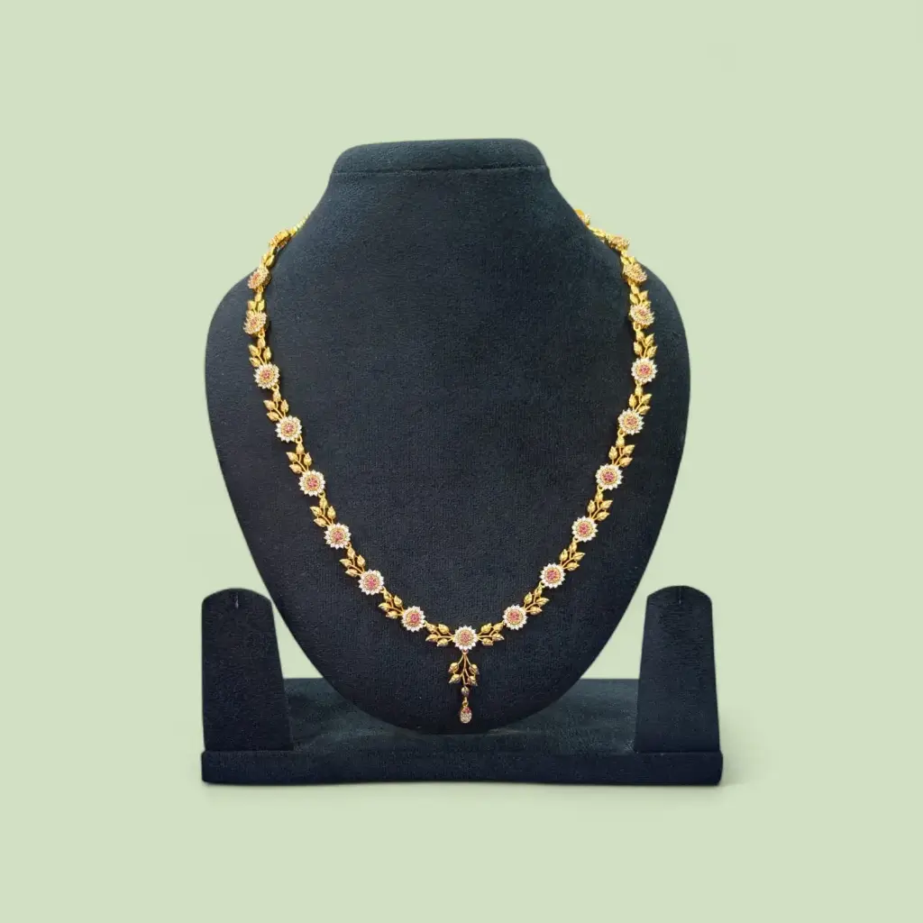 One Gram Gold Forming Flower Design Haram