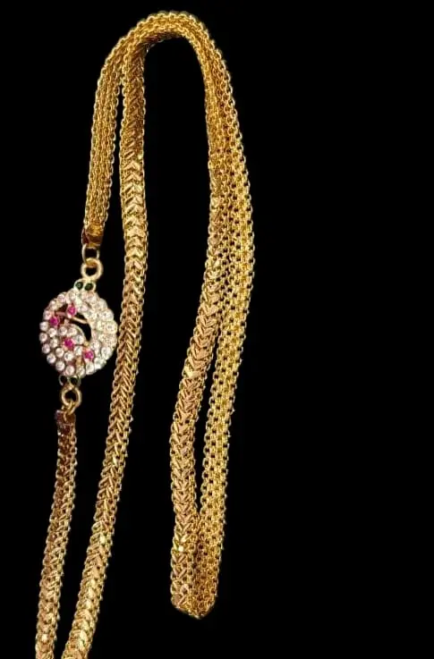 One Gram Gold Impon Stone Mope Chain 