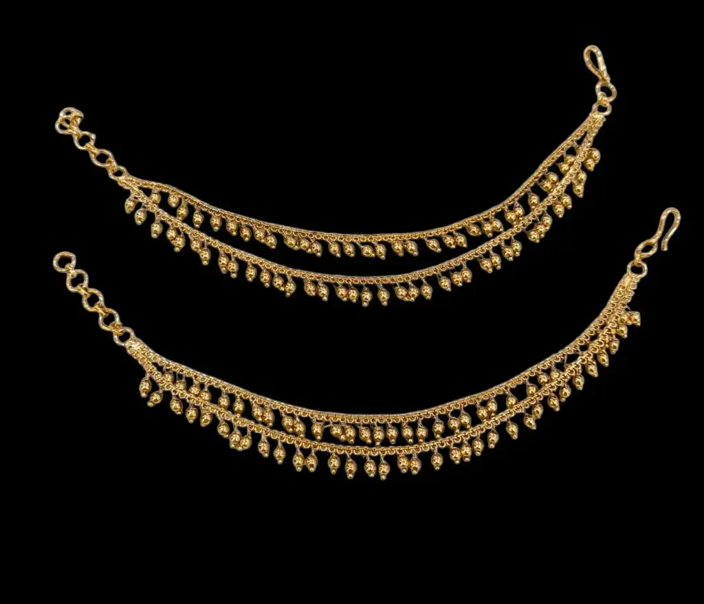 Antique Finished 2 Layer Ear Chain