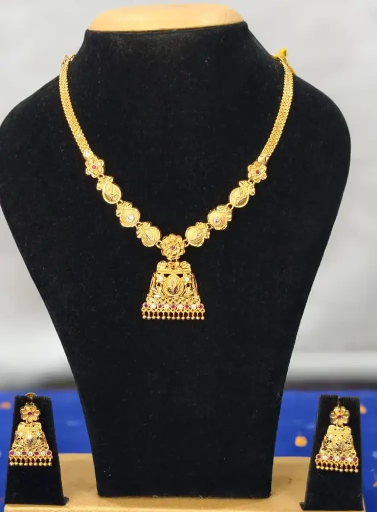 One Gram Gold Forming Finished Necklace 