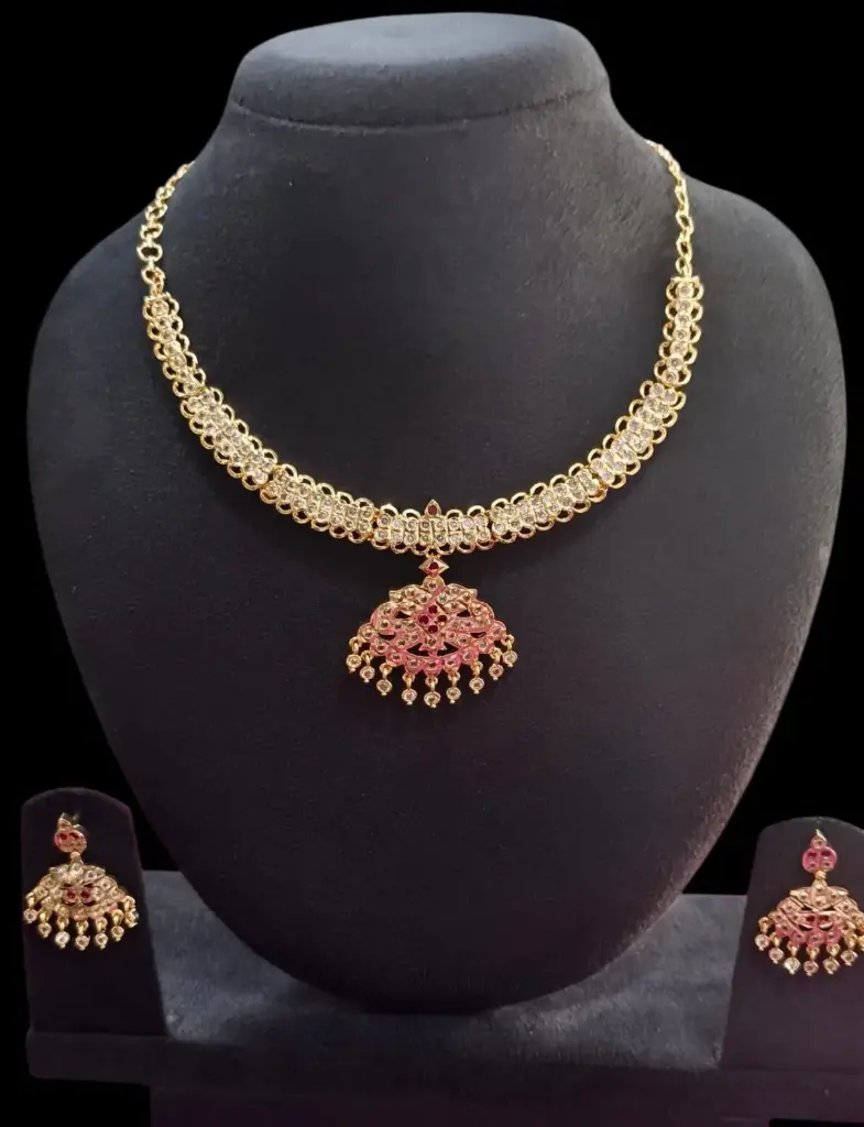 Impon  Necklace With Earrings