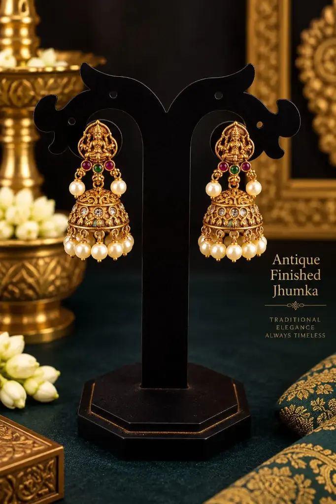 Antique Finishing Jhumka