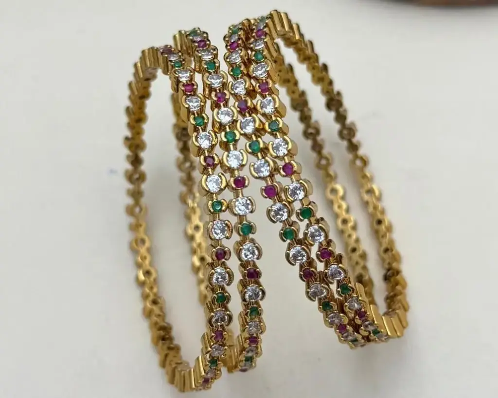 Antique Finished Multicolour Bangles 