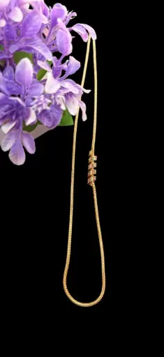 Micro Gold Ad Stone Mope Chain 