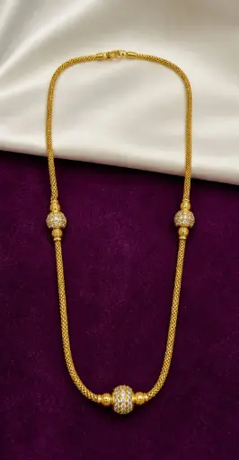 Micro Gold Short  Ball Chain 18inch 