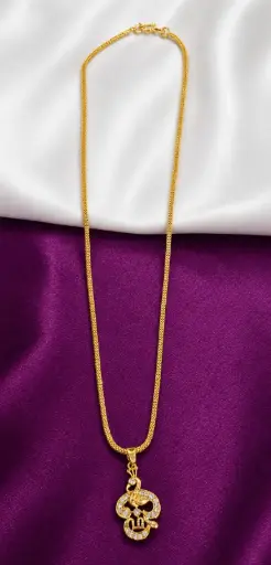 Micro Gold OM Dollar Short Chain 18inch 